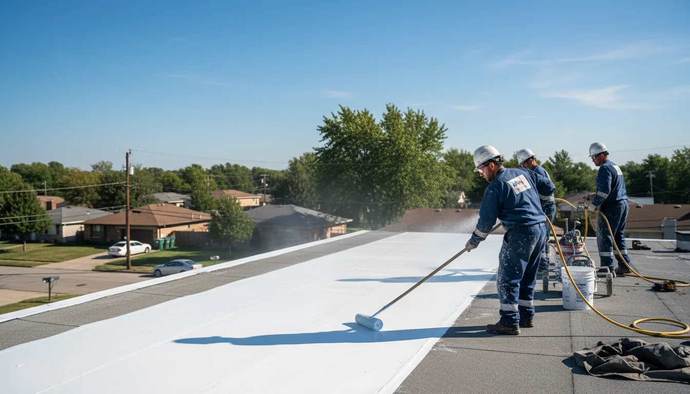 Commercial roof coating in Bushkill, PA near me